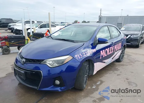 2016 Toyota Corolla S Plus из США, поврежденный, VIN 5YFBURHEXGP528789